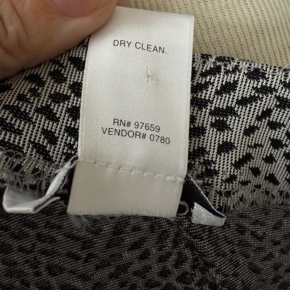 Vintage GANTOS Maxi Skirt Size XS/S Black White Animal Cheetah Print‎ Indie